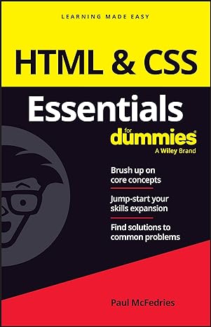 [eBook] [PDF] For HTML & CSS Essentials For Dummies 1st Edition By Paul McFedries