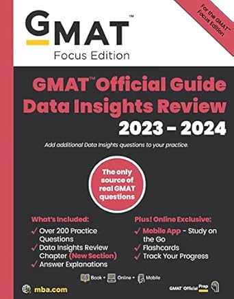 [eBook] [PDF] For GMAT Official Guide Data Insights Review 2023-2024 Focus Edition By GMAC (Graduate Management Admission Council)