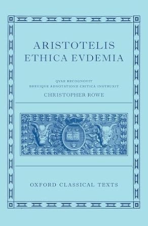 [eBook] [PDF] For Aristotle's Eudemian Ethics 1st Edition By Christopher Rowe