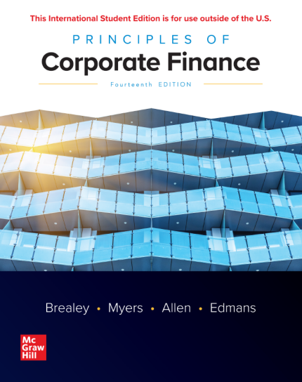 [eBook] [PDF] For Principles of Corporate Finance 14th Edition By Richard A. Brealey, Stewart C. Myers, Franklin Allen, Alex Edman