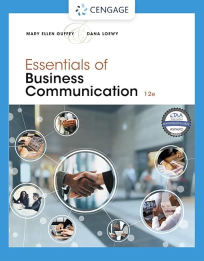 [eBook] [PDF] For Essentials of Business Communication 12th Edition By Mary Ellen Guffey, Dana Loewy