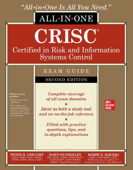 [eBook] [PDF] For CRISC Certified in Risk and Information Systems Control All-in-One Exam Guide 2nd Edition By Peter Gregory, Bobby Rogers, Dawn Dunkerley